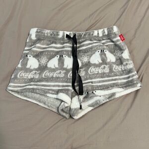 Coca-Cola fuzzy shorts